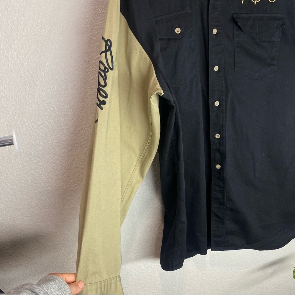 Roper Vintage Western Shirt, Black and Tan,‎ Size 2XL Black and Tan Men's Shirt - Picture 5 of 15